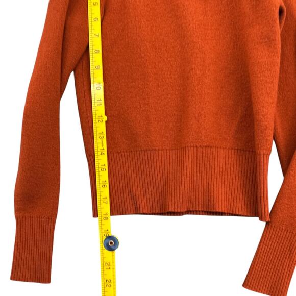 W by Worth Orange Off The‎ Shoulder Long Sleeves Ribbed Hem Sweater XS - Picture 8 of 8